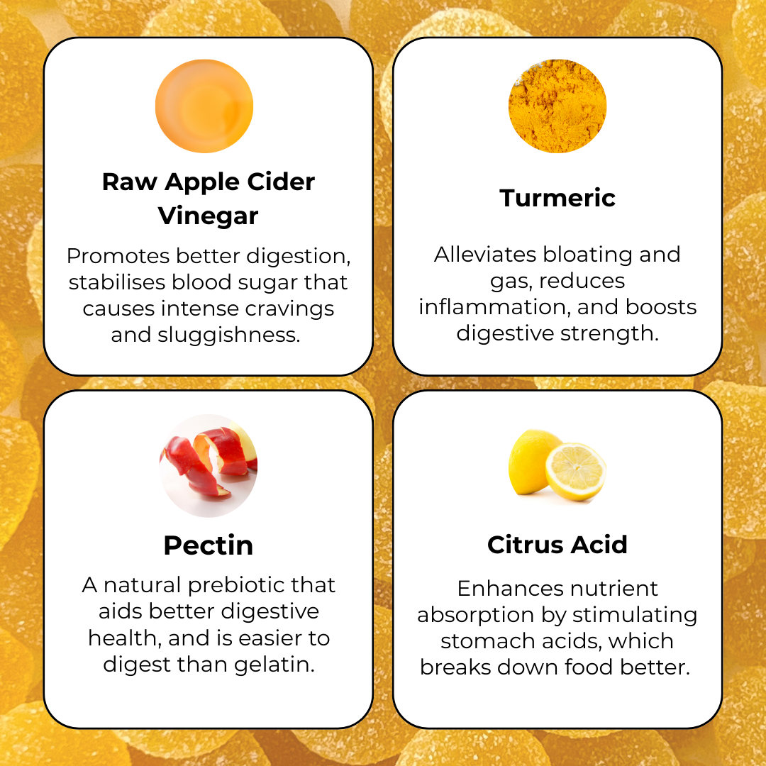Apple Cider Vinegar Gummies with The Mother | Sugar Free