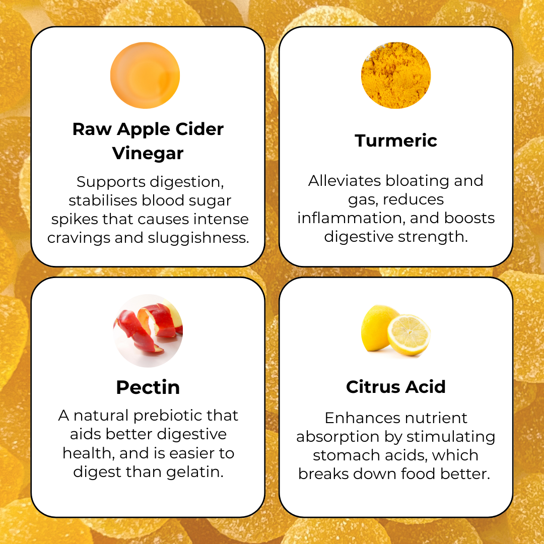 Apple Cider Vinegar Gummies with The Mother | Sugar Free
