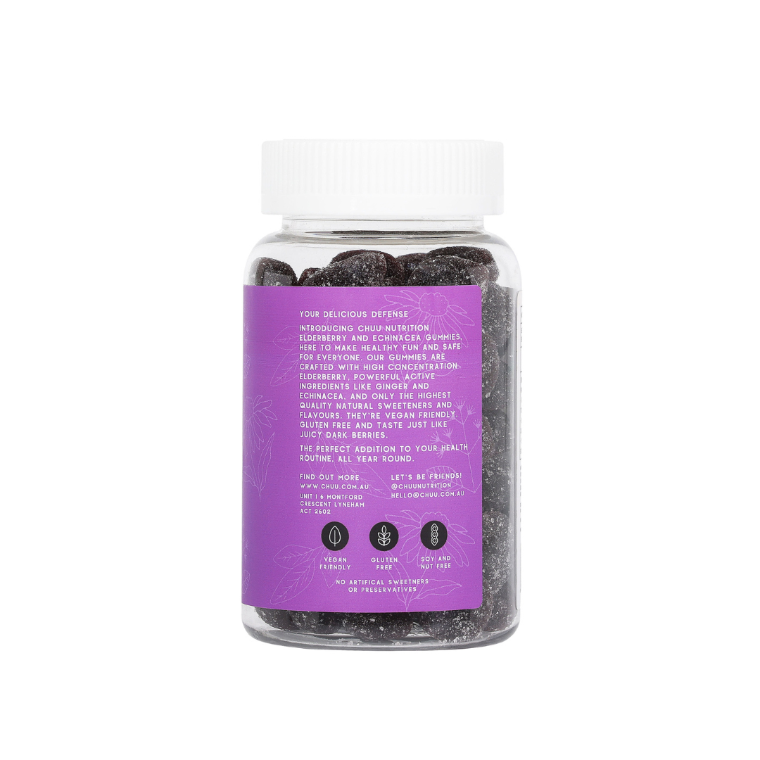 Elderberry & Echinacea Immunity Gummies | 99% Sugar Free