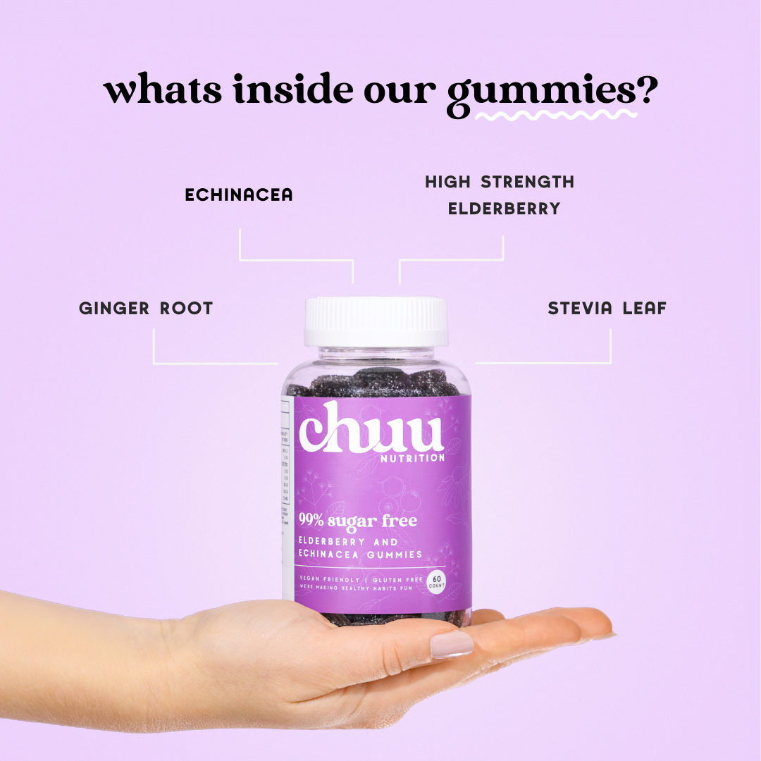 Elderberry & Echinacea Immunity Gummies | 99% Sugar Free