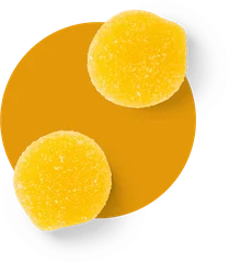 Two Chuu apple cider vinegar gummies