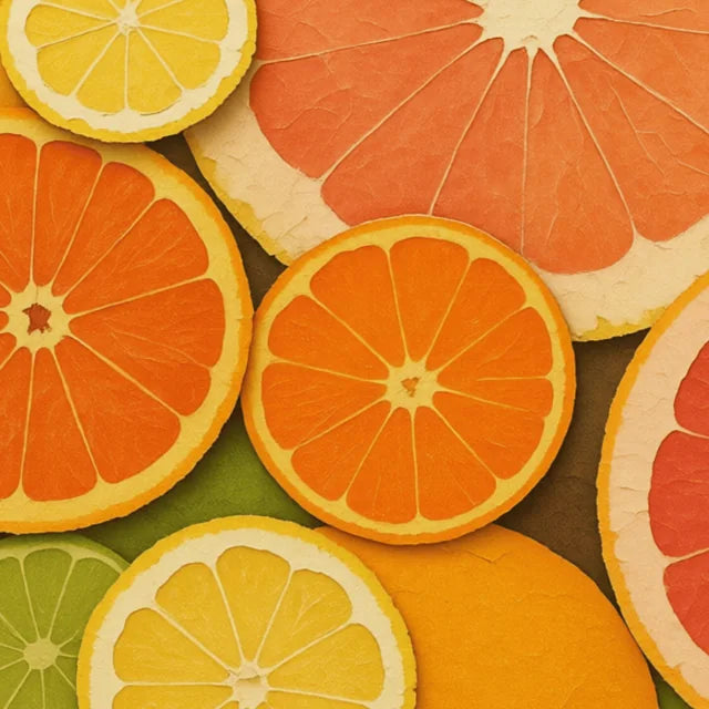 Citrus slices, the fruit source of pectin